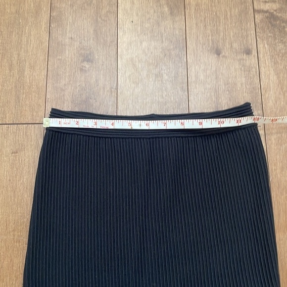 Ronny Kobo Collection Black Knit ribbed Pencil Skirt stretchy bodycon tight sz S - Picture 9 of 13